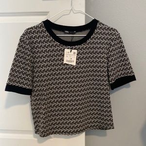 Zara geometric shirt